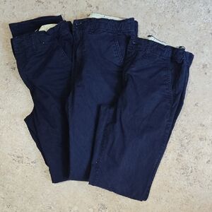 GAP Kids Uniform Pants, Navy 14 SLIM, Set Of 3